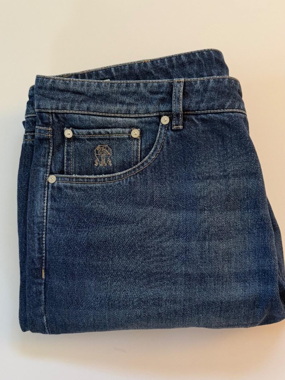 Brunello Cucinelli Dark Blue Denim Jeans